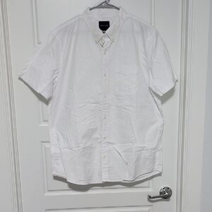 White Short Sleeve Men's Shirt American Eagle